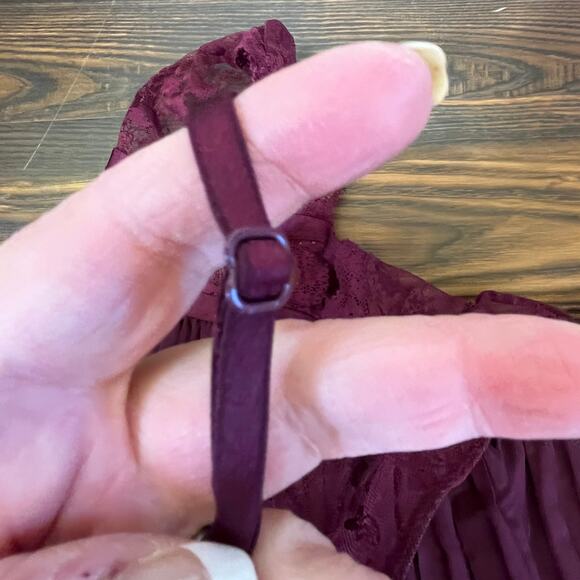 Victoria’s Secret Lace Halter Style Pleated Babydoll Lingerie Size L - Picture 7 of 11